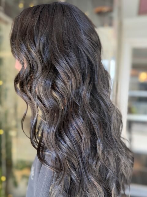 🖤 Subtle highlights + all over black!🖤 hair by @heathermbullock on @gionnafowler